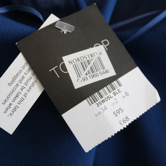 Topshop blue mini dress - Picture 3 of 4